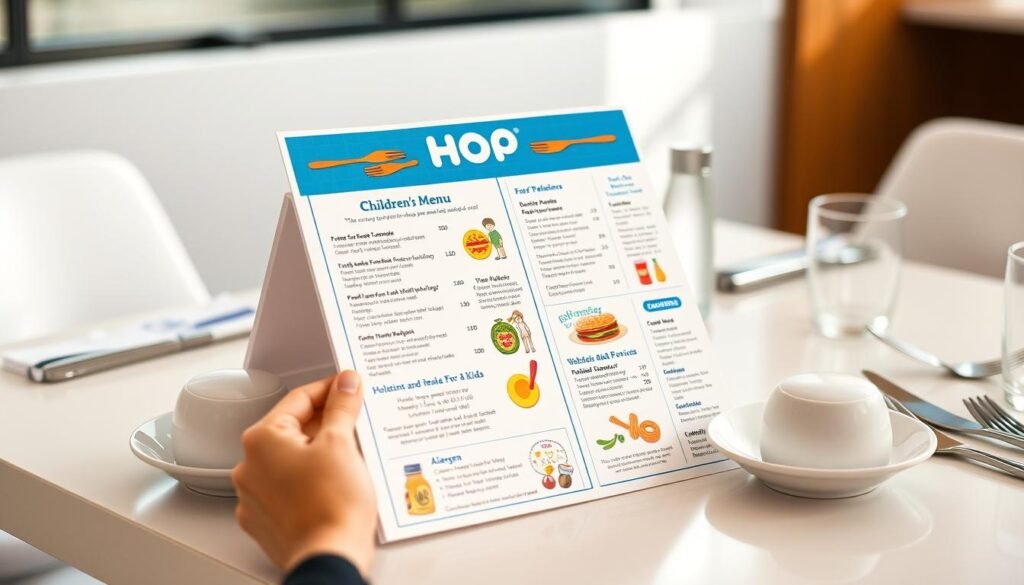 IHOP Kids Nutrition Menu